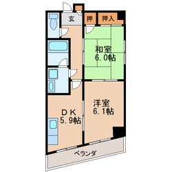 アメニティ代官町の物件間取画像